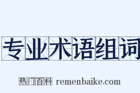 专业术语组词是什么意思的图片